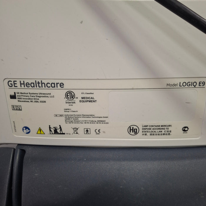GE Healthcare GE Healthcare Logiq E9 Ultrasound Ultrasound reLink Online