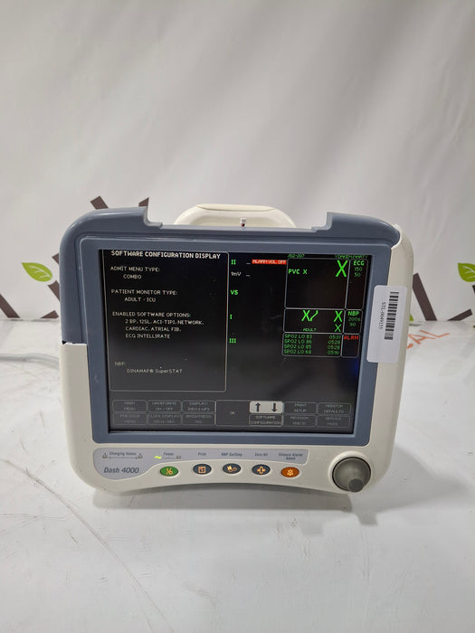 GE Healthcare Dash 4000 - GE/Nellcor SpO2 Patient Monitor