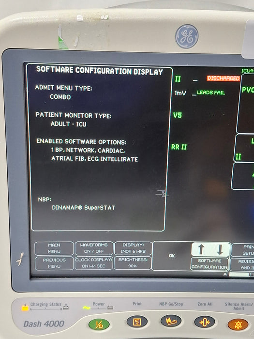 GE Healthcare Dash 4000 - GE/Nellcor SpO2 Patient Monitor