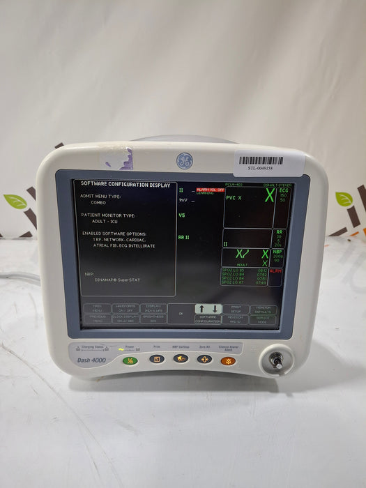 GE Healthcare Dash 4000 - GE/Nellcor SpO2 Patient Monitor