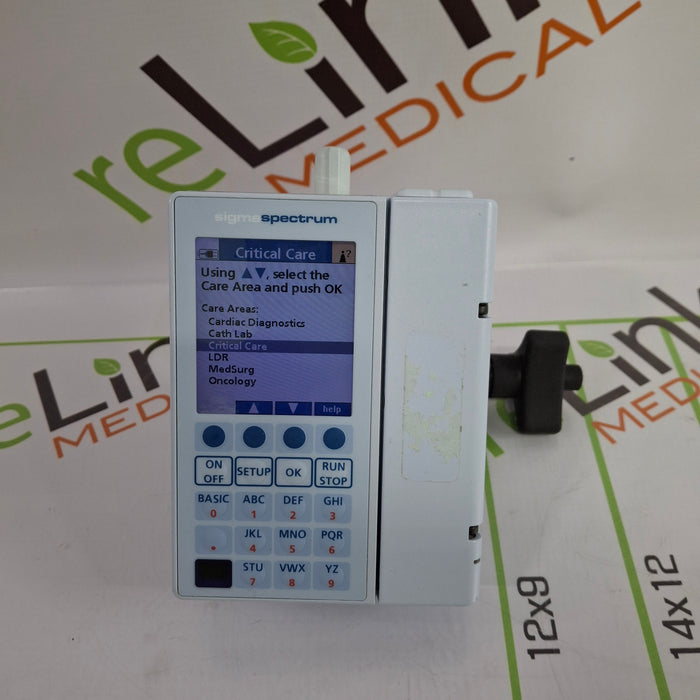 Baxter Sigma Spectrum 6.02.07 with B/G Battery Infusion Pump