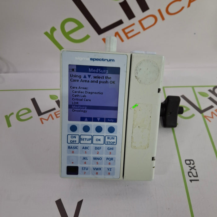 Baxter Sigma Spectrum 6.02.07 with B/G Battery Infusion Pump