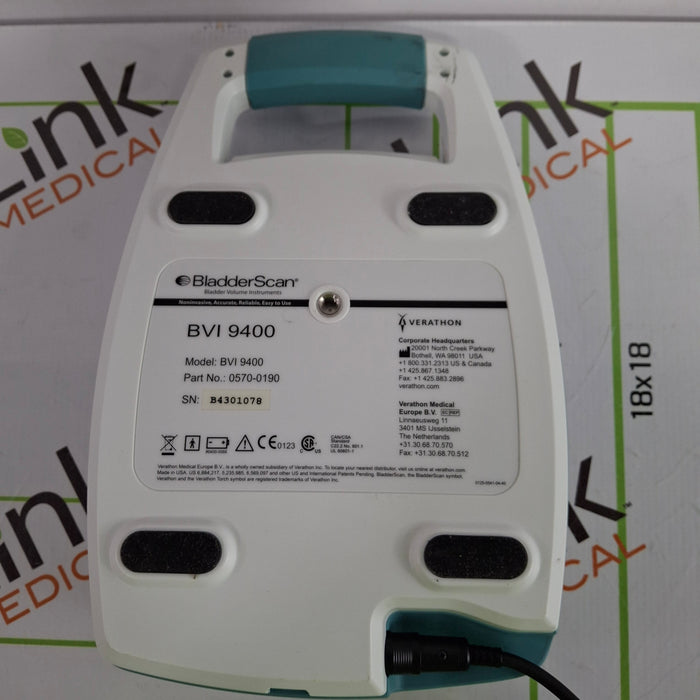 Verathon Medical, Inc BVI 9400 Bladderscan