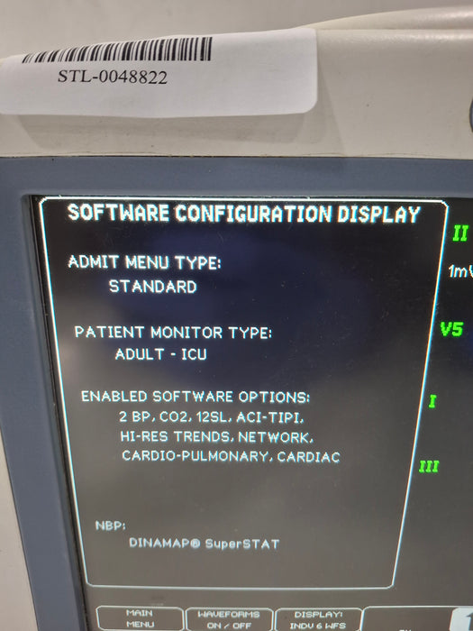 GE Healthcare Dash 4000 - Masimo SpO2 Patient Monitor