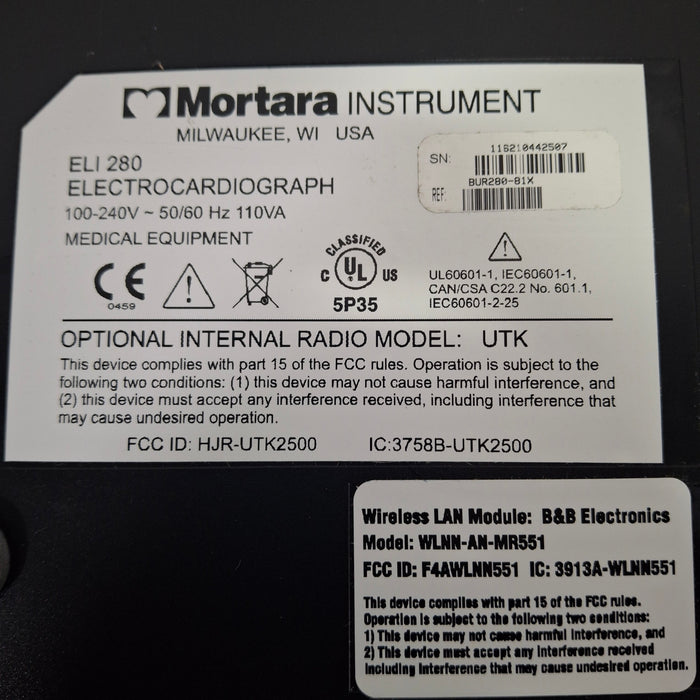 Mortara Eli 280 ECG