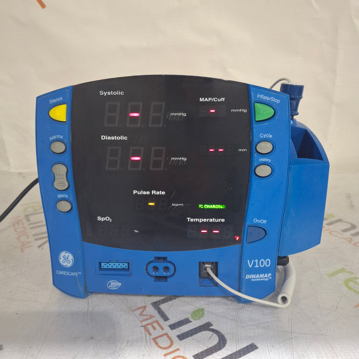 GE Healthcare Dinamap V100 - NIBP, SpO2, Temp Vital Signs Monitor