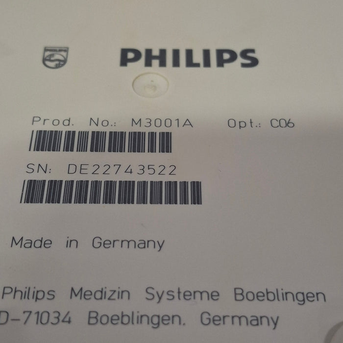 Philips M3001A-C06 Fast SpO2, NIBP, ECG, Temp, IBP MMS Module