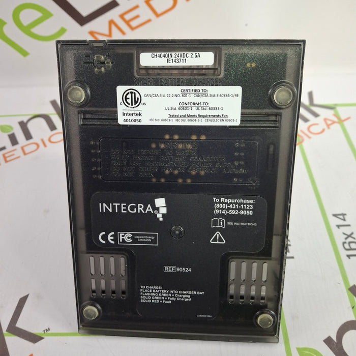 Integra Biosciences Corp 90524 Dual Bay Battery Charger