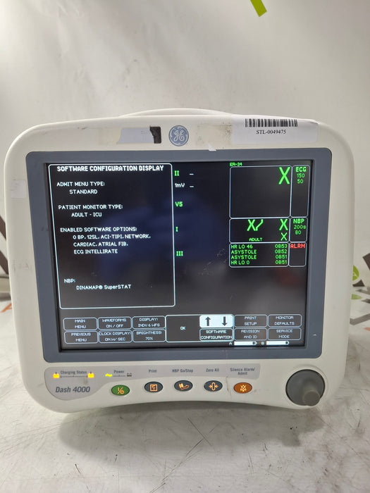 GE Healthcare Dash 4000 - GE/Nellcor SpO2 Patient Monitor