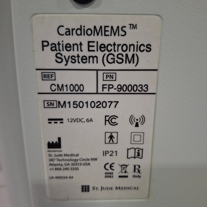 St. Jude Medical, Inc. St. Jude Medical, Inc. CardioMEMS CM1000 Patient Monitoring System Patient Monitors reLink Online