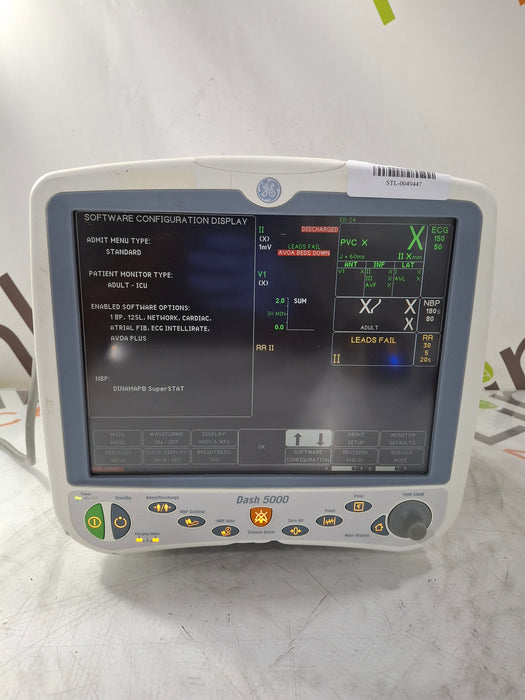 GE Healthcare Dash 5000 - GE/Nellcor SpO2 Patient Monitor
