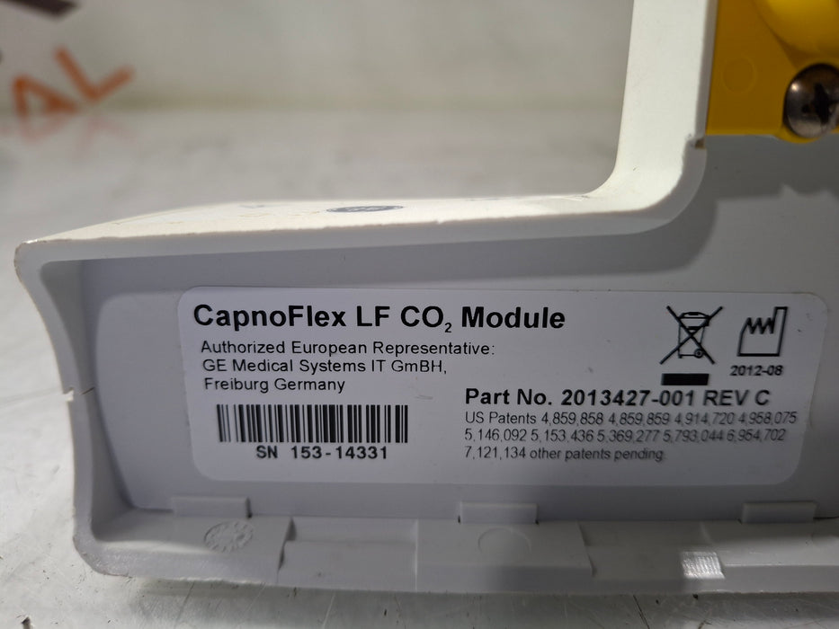 GE Healthcare GE Healthcare Capnoflex LF CO2 Module Patient Monitors reLink Online