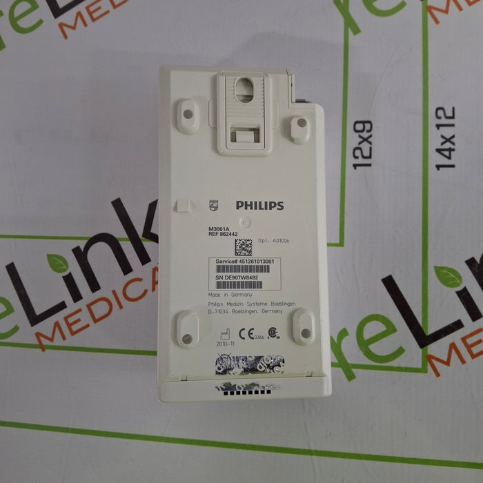 Philips M3001A-A01C06 Fast SpO2, NIBP, ECG, Temp, IBP MMS Module