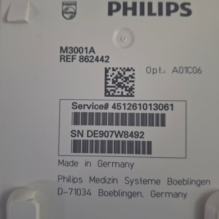 Philips M3001A-A01C06 Fast SpO2, NIBP, ECG, Temp, IBP MMS Module