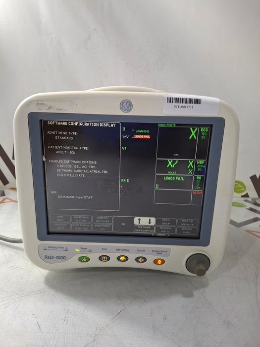 GE Healthcare Dash 4000 - GE/Nellcor SpO2 Patient Monitor
