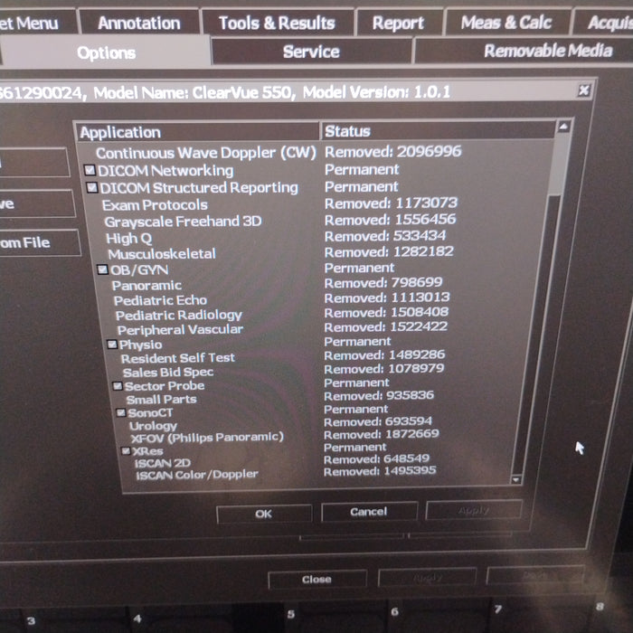 Philips ClearVue 550 Ultrasound