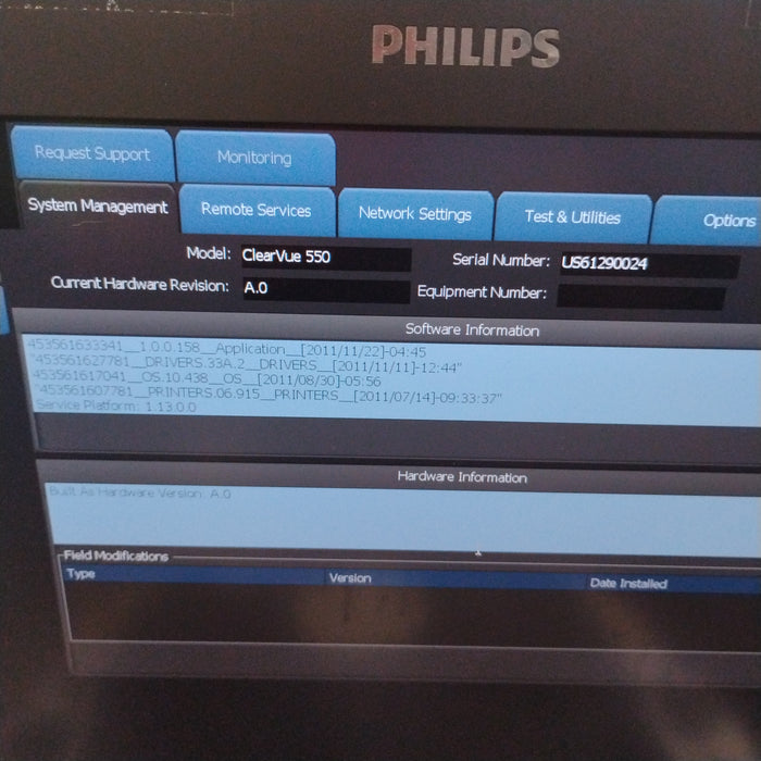 Philips ClearVue 550 Ultrasound