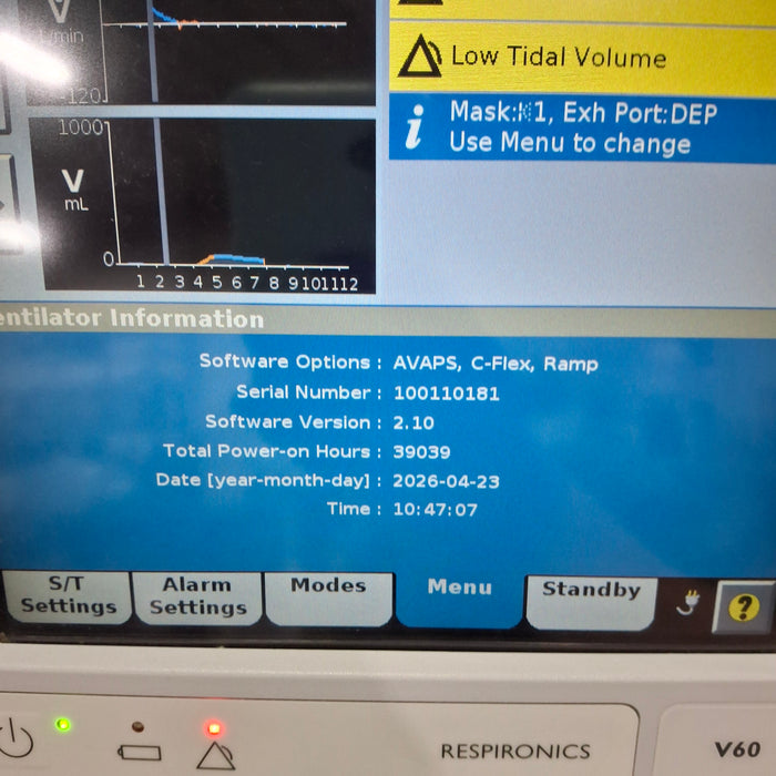 Philips Respironics V60 BiPAP Ventilator