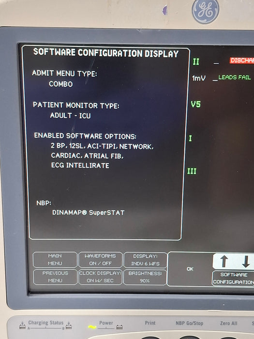 GE Healthcare Dash 4000 - GE/Nellcor SpO2 Patient Monitor