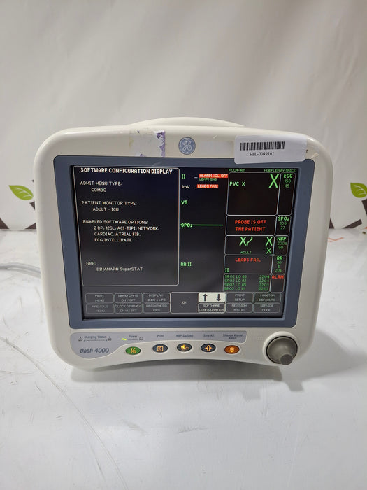 GE Healthcare Dash 4000 - GE/Nellcor SpO2 Patient Monitor