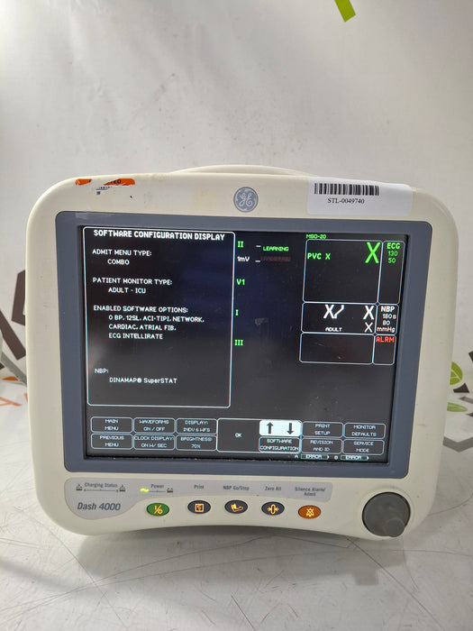 GE Healthcare Dash 4000 - GE/Nellcor SpO2 Patient Monitor