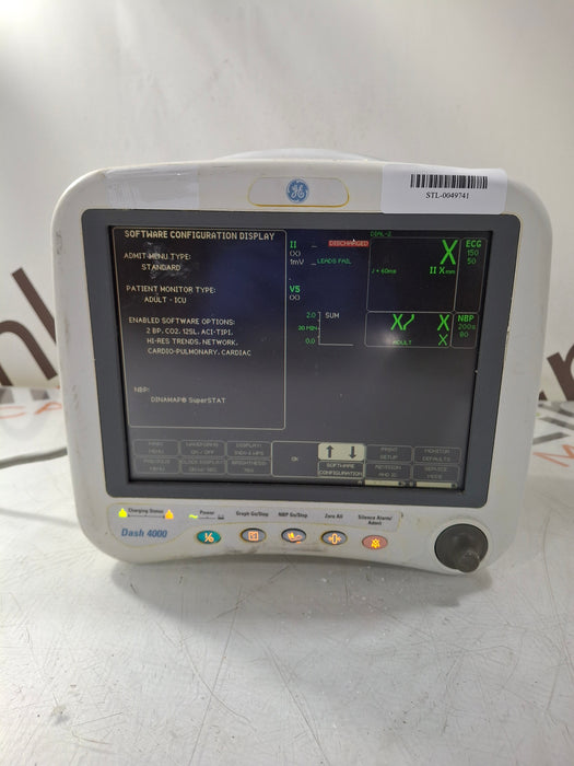 GE Healthcare Dash 4000 - GE/Nellcor SpO2 Patient Monitor