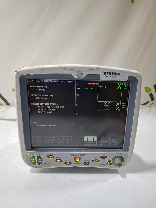GE Healthcare Dash 5000 - Masimo SpO2 Patient Monitor