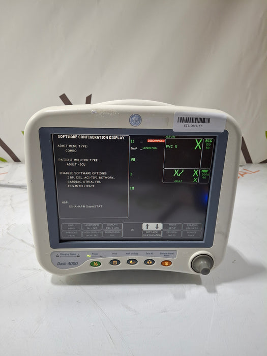 GE Healthcare Dash 4000 - GE/Nellcor SpO2 Patient Monitor
