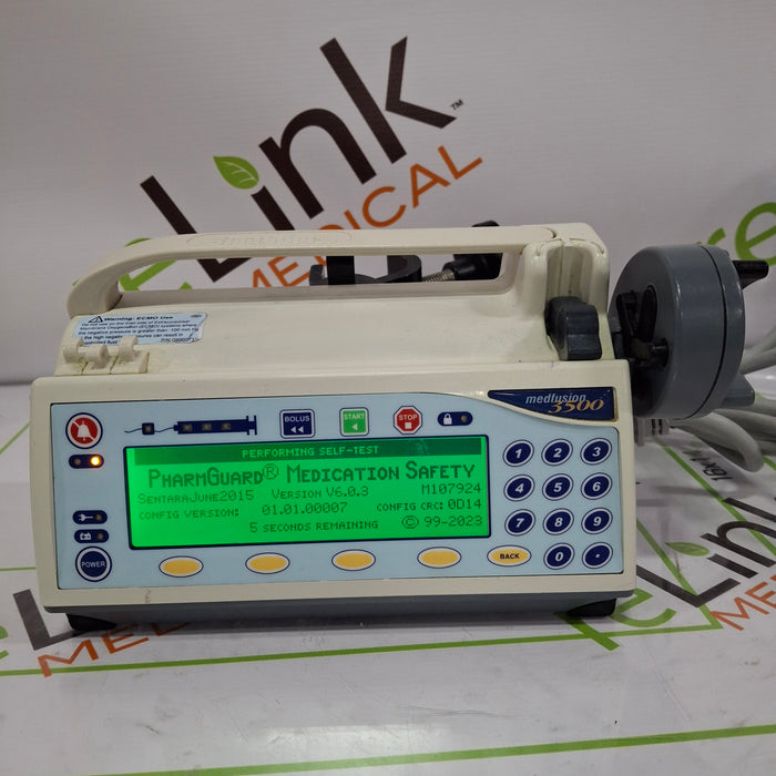 Smiths Medical Medfusion 3500 Version 6 Syringe Infusion Pump