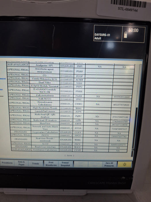 GE Healthcare GE Healthcare Carescape B450 Critical Care Patient Monitor Patient Monitors reLink Online