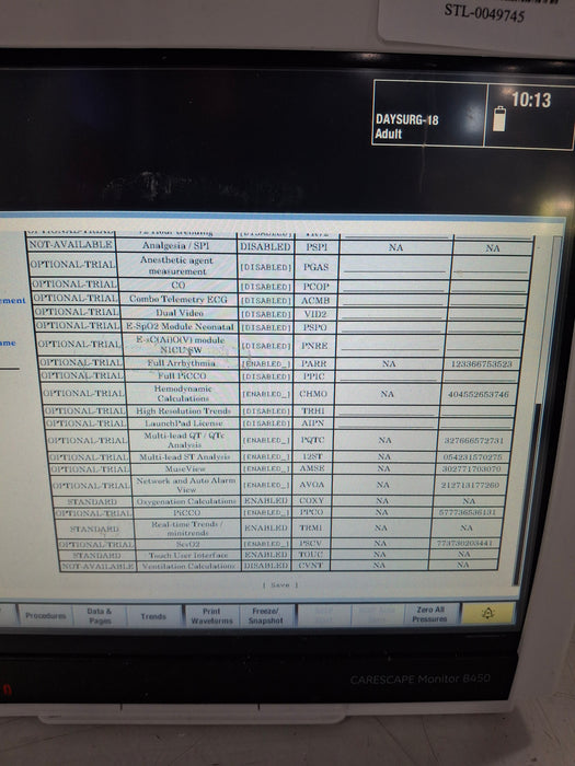 GE Healthcare Carescape B450 Critical Care Patient Monitor