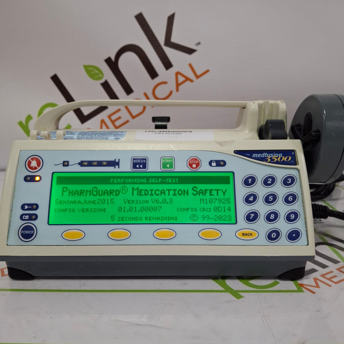 Smiths Medical Medfusion 3500 Version 6 Syringe Infusion Pump