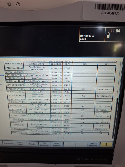 GE Healthcare Carescape B450 Critical Care Patient Monitor