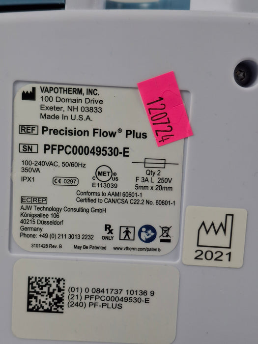 Vapotherm Precision Flow Plus Meter Humidifier