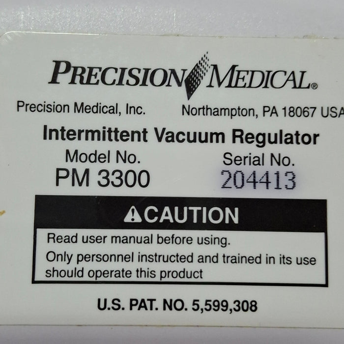 Precision Medical PM3300 Intermittent Vacuum Regulator