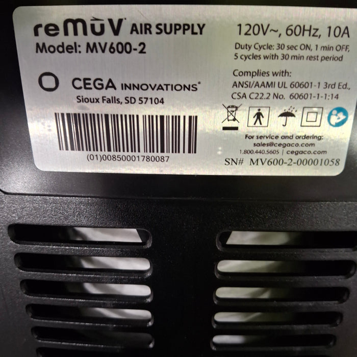CEGA Innovations reMuV Air Supply Pump