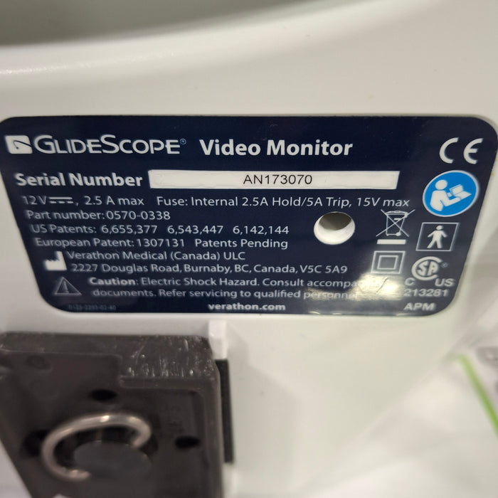 Verathon Medical, Inc Glidescope Video Laryngoscope