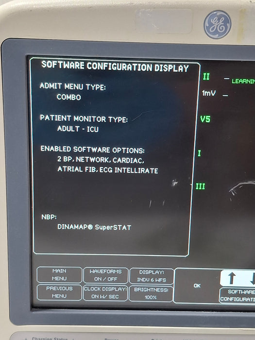 GE Healthcare Dash 4000 - GE/Nellcor SpO2 Patient Monitor