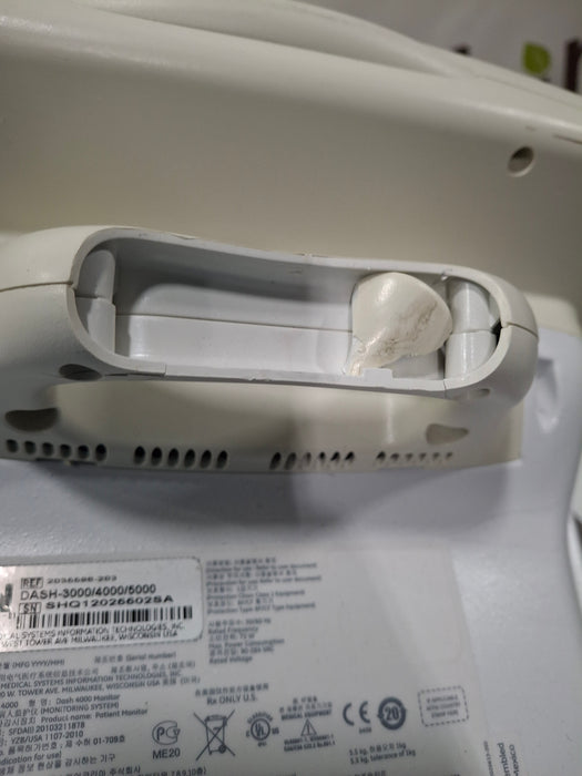 GE Healthcare Dash 4000 - GE/Nellcor SpO2 Patient Monitor