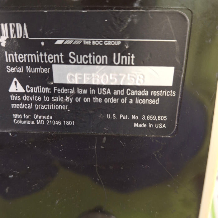 Ohmeda Medical 200 Intermittent Suction Unit