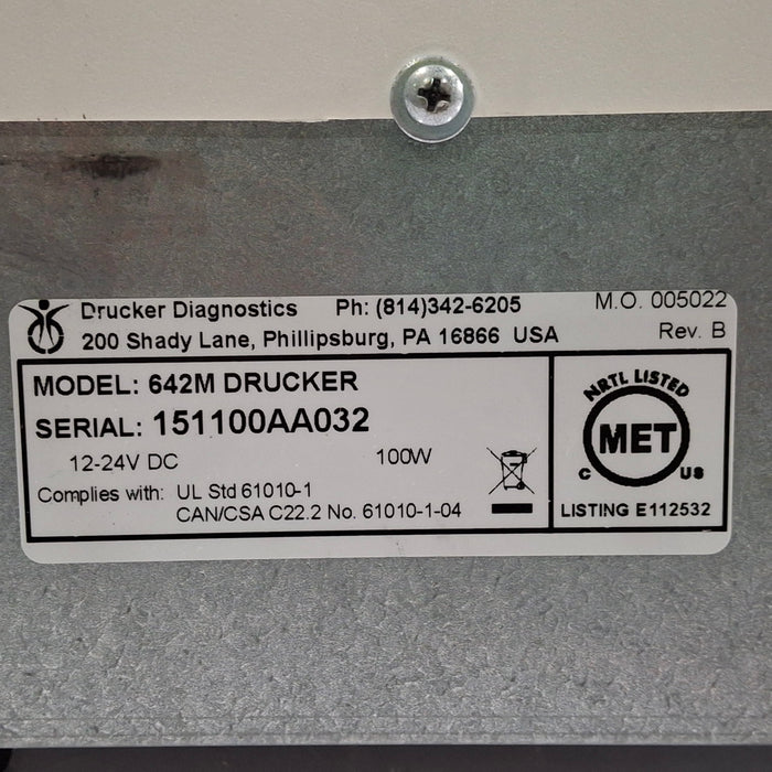 Drucker Diagnostics Horizon 642M Centrifuge