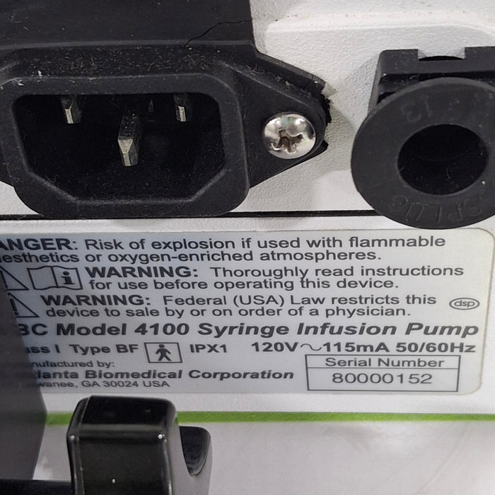 Atlanta Biomedical Corporation 4100 Syringe Pump
