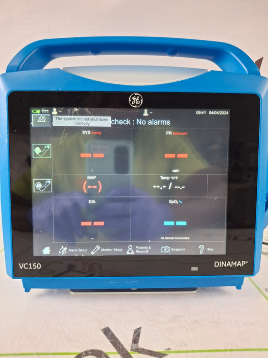 GE Healthcare Carescape VC150 Nellcor Vital Signs Monitor