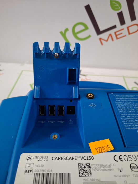 GE Healthcare Carescape VC150 Nellcor Vital Signs Monitor
