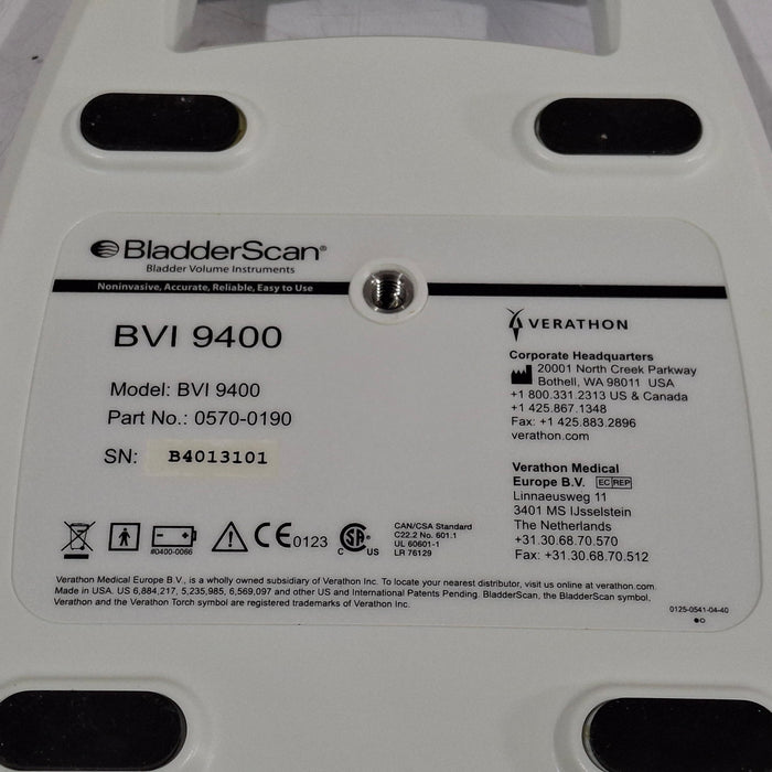 Verathon Medical, Inc BVI 9400 Bladderscan