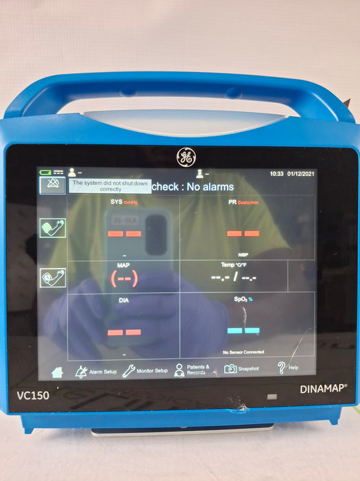 GE Healthcare GE Healthcare Carescape VC150 Nellcor Vital Signs Monitor Patient Monitors reLink Online