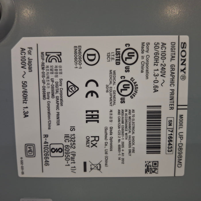 Sony UP-D898-MD Imager / Printer
