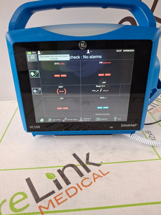 GE Healthcare Carescape VC150 Nellcor Vital Signs Monitor