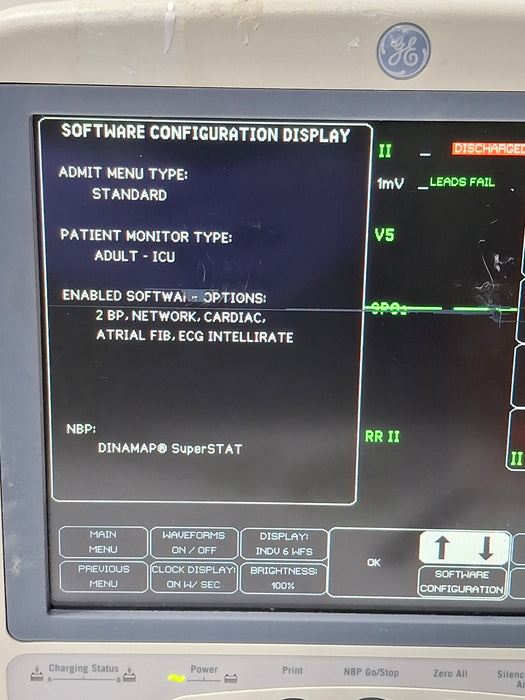 GE Healthcare Dash 4000 - GE/Nellcor SpO2 Patient Monitor