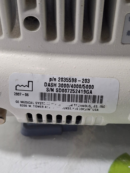 GE Healthcare Dash 4000 - GE/Nellcor SpO2 Patient Monitor